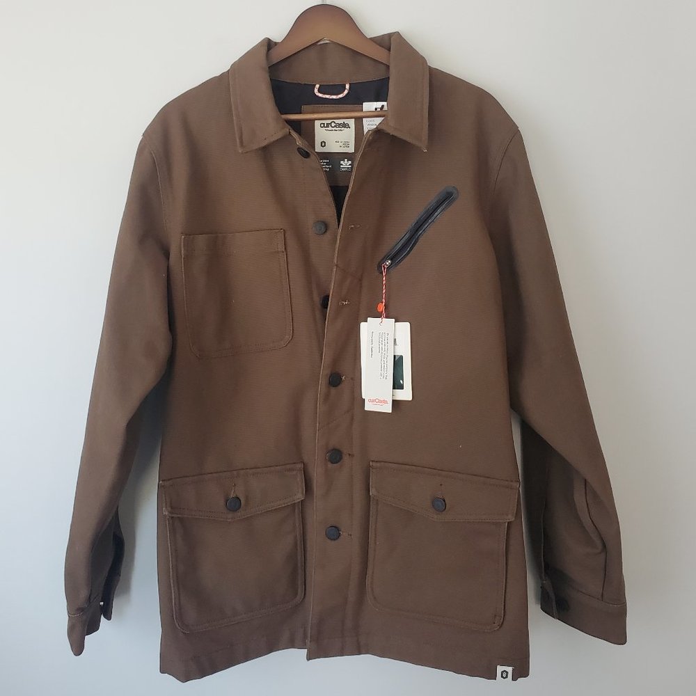 Heritage Men's Earth Tone Military Field Jacket Durable Water Repellent Coating